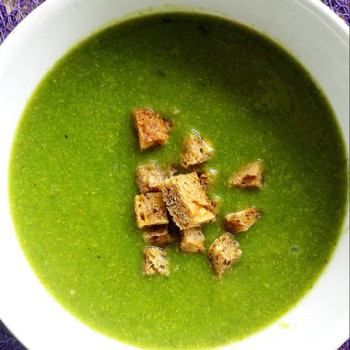 zupa krem z brokułów i porów