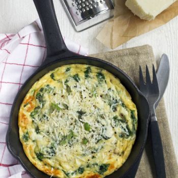 Italian Spinach and Cheese Omelette.